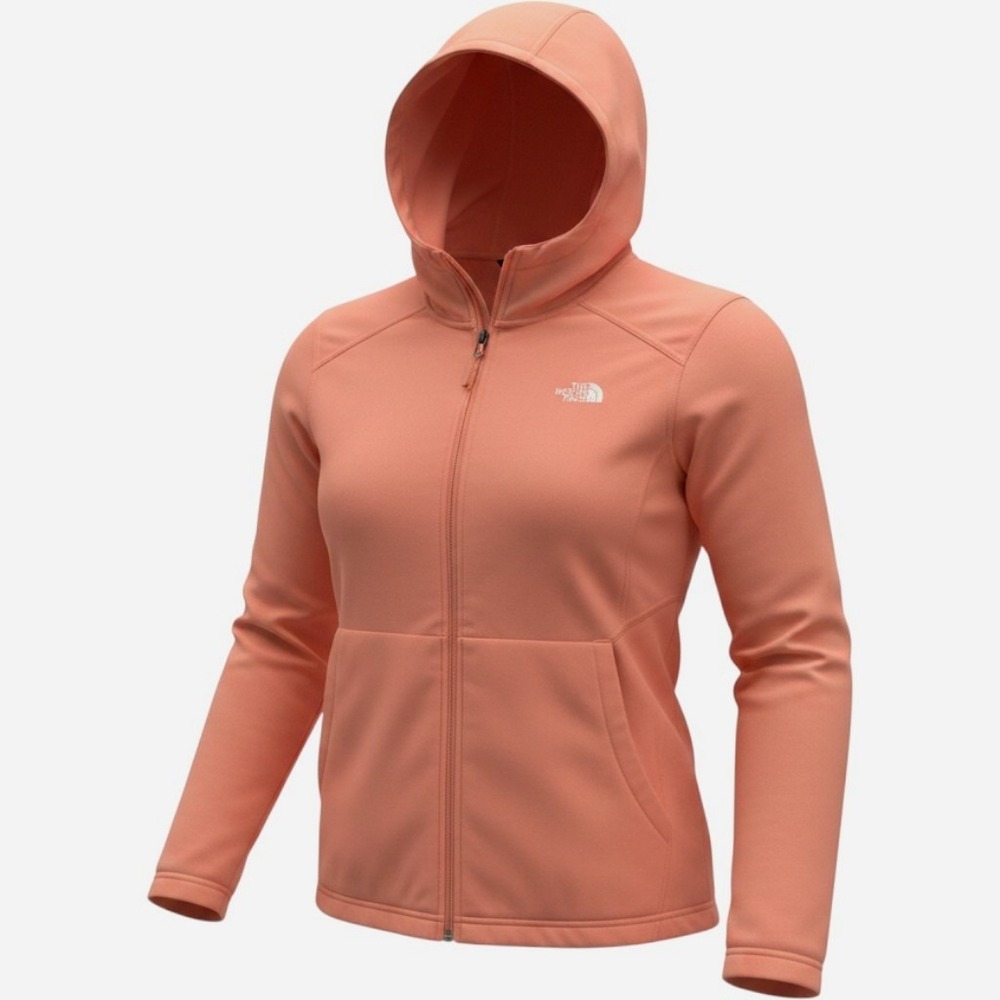 The North Face Full Zip Hoodie Womens XL Coral Pink Agave Fleece Jacket NF0A2VGA